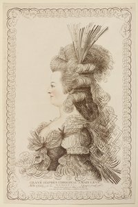 Retrato caligráfico de María Antonieta, 1787