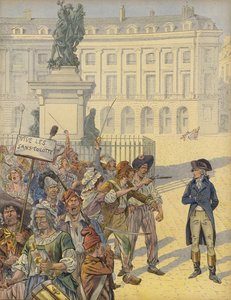 Napoleón Bonaparte en medio de disturbios revolucionarios de Jacques Marie Gaston Onfray de Breville (Job)