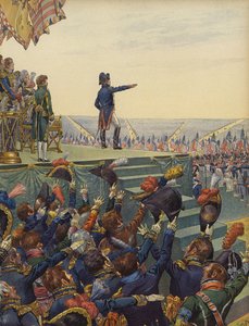 El ejército de Napoleón Bonaparte jurándole lealtad