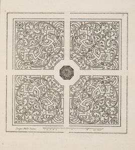 Diseño para Parterre, del Theatre des Plans et Jardinages, pub.1652