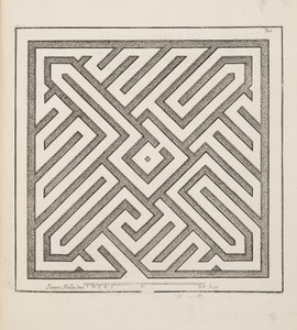 Diseño para Parterre, del Theatre des Plans et Jardinages, pub.1652 (grabado)
