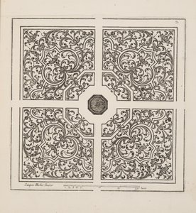 Diseño para Parterre, del Theatre des Plans et Jardinages, pub.1652