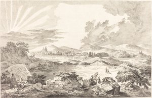 El Dromos, Atenas de Jacques Philippe LeBas after Julien David Le Roy