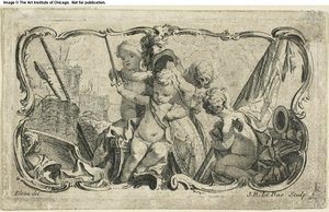 Putti en guerra de Jacques Philippe Le Bas