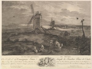 Segunda vista de los alrededores de Brujas IIe. Vue des environs de Bruges