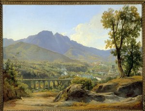 Paisaje, vista desde Villa Cava de Jacques Raymond Brascassat