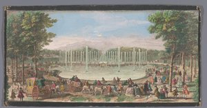 Vista del Bassin de Neptune en el Jardín de Versalles
Vue du Bassin de Neptune dans le Jardin de Versailles (título en el objeto) de Jacques Rigaud (possibly)