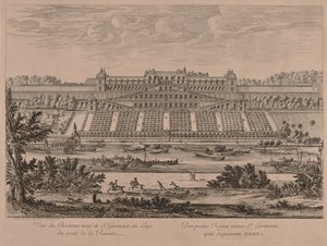 Castillo de St. Germain en Laye desde el río de Jacques Rigaud