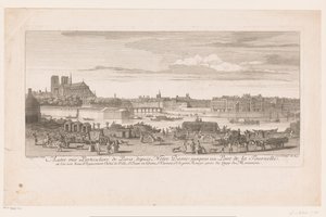 Vista de Parijs desde Notre Dame hasta el Puente de la Tournelle
Vista de París desde Notre Dame hasta el Pont de la Tournelle (...) tomada desde el Quai de Miramion (título en el objeto) de Jacques Rigaud
