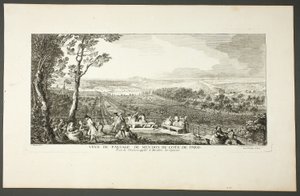 Vista del paisaje de Meudon hacia París de Jacques Rigaud