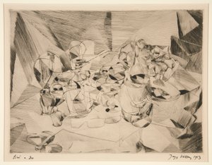 La table servie (La mesa puesta) de Jacques Villon