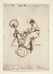 Le r?mouleur (El afilador de cuchillos) de Jacques Villon