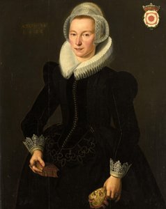 Retrato de Grietje Adriaensdr Grootes (1588-1624) de Jacques Waben (attributed to)