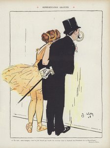 Ilustración para Le Rire (litografía en color) de Jacques Wely