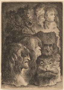 Cabezas fantásticas de Jacques de Gheyn III