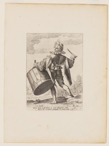 Tamborilero, de Oficiales y soldados de la escolta del emperador Rodolfo II de Jacques de Gheyn II
