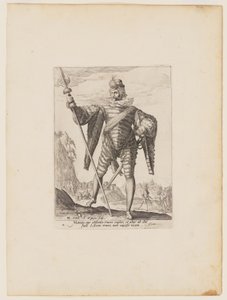 Teniente Coronel, de Oficiales y Soldados de la Guardia de Corps del Emperador Rodolfo II de Jacques de Gheyn II