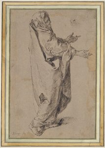 Estudio para una Virgen María de pie de Jacques de Gheyn II