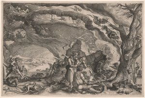Las brujas se preparan para el Sabbat de Jacques de Gheyn II