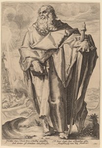 San Pablo de Jacques de Gheyn II, after Hendrik Goltzius