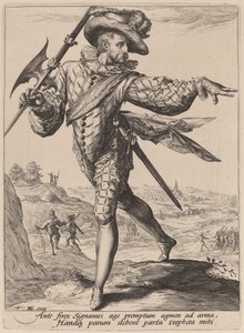 Sargento de Jacques de Gheyn II after Hendrik Goltzius