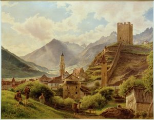 Vista de Merano de Jakob Alt