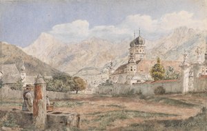 Vista de la Abadía de Stams en el Tirol