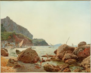 La gran marina en la isla de Capri de Jakob Alt
