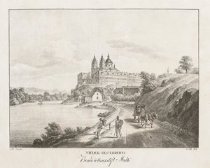 Nieder-Österreich, Abadía Benedictina de Melk, 1819 de Jakob Alt
