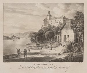 Nieder-oesterreich, Die Schlosser Persenbeug de Jakob Alt