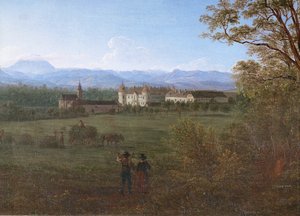Castillo de Weinzierl, Baja Austria ... (óleo sobre lienzo) de Jakob Alt