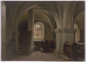 Interior de iglesia de Jakob Becker