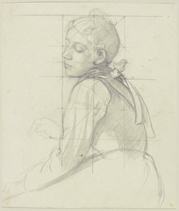 Joven campesina, media figura de Jakob Becker