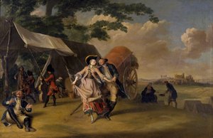Baile en un campamento