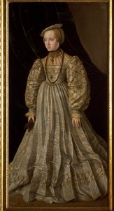 Retrato de Ana de Austria (o Ana de Habsburgo) de Jakob Seisenegger