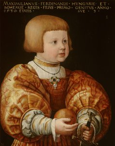 Retrato de Maximiliano de Austria (1527-1576), a los tres años de Jakob Seisenegger