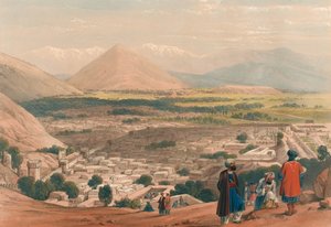 La Balla Hissar y la Ciudad de Kabul, desde la Parte Superior de la Ciudadela