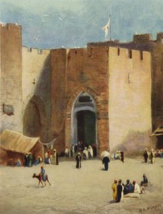 Jaffa; o, "Puerta del Pescado" (litografía a color) de James (after) Clark