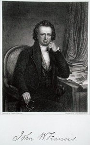 John W. Francis (1778-1861), grabado por John Francis Eugene Prud