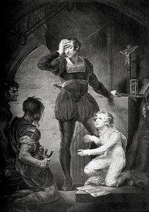 Rey Juan. Acto IV, escena I: Hubert con Arturo en la prisión