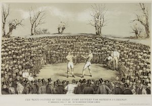 La gran pelea entre Tom Sayers y J.C. Heenen en Farnborough de James (after) Ward