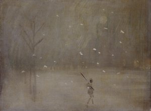 Tormenta de nieve (óleo sobre lienzo) de James Abbott McNeill (after) Whistler