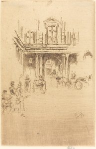 Una esquina del Palais Royal, c. 1883-1886 de James Abbott McNeill Whistler