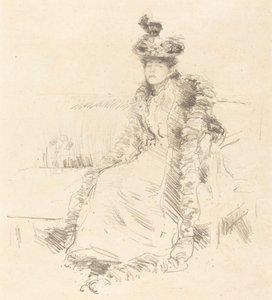 Una dama sentada, 1893 de James Abbott McNeill Whistler
