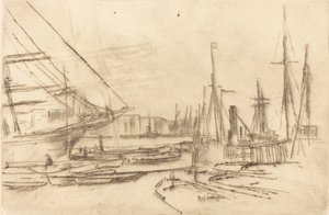Un boceto de Billingsgate, 1878 de James Abbott McNeill Whistler