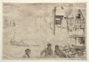 Un muelle de James Abbott McNeill Whistler