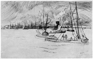 Ámsterdam, siglo XIX de James Abbott McNeill Whistler