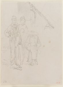 Un artista dibujando, 1858 de James Abbott McNeill Whistler