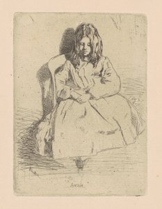 Annie, Sentada, 1858-1859 de James Abbott McNeill Whistler