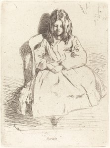Annie sentada, 1858